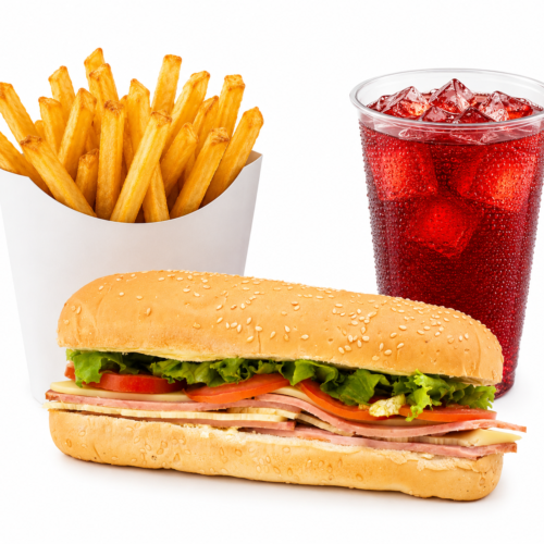 Sandwich sencillo en combo Sándwich Básico