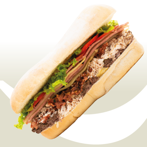 Sándwich Todoterreno +Chorizo +Carne +Pollo